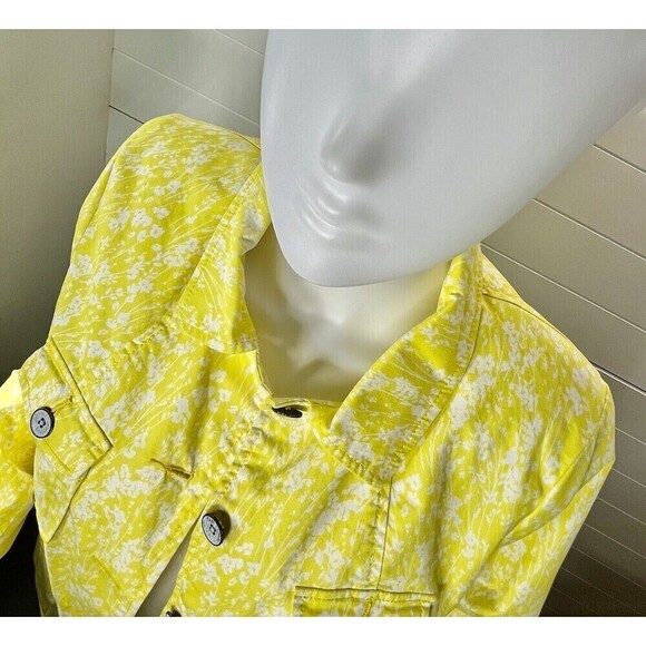 Cabi Vintage Womens Y2K Spring / Summer Floral Cotton Jacket Small Preppy - Picture 4 of 14